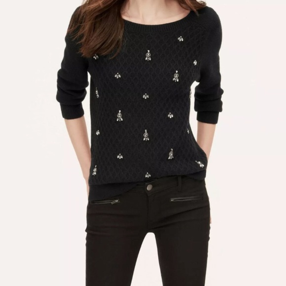 LOFT 💎 Jewel sweater Wool Blend
